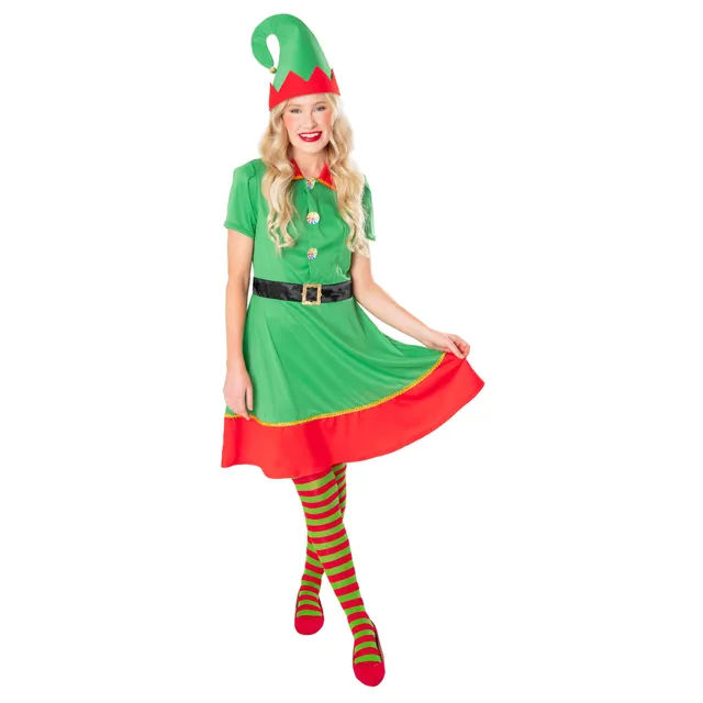rubie-s-deluxe-elf-dress-kost-m-damen-44-47-weihnachten image 1