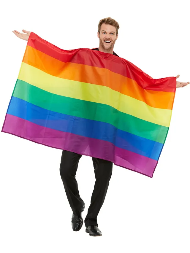 smiffys-fever-regenbogen-flagge-kost-m-tabard-bunt image 1