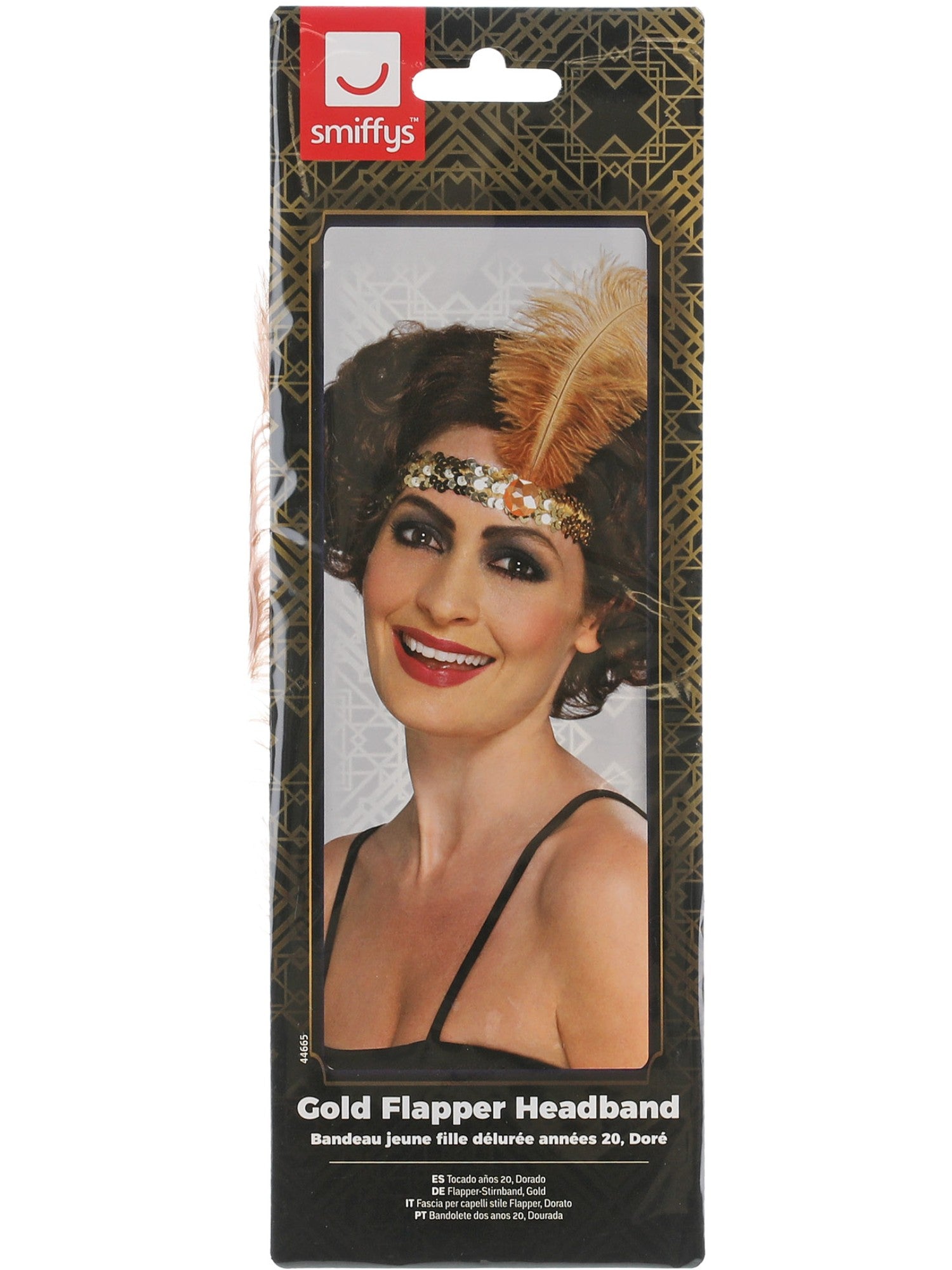 smiffys-fever-flapper-stirnband-gold-mit-feder-20er image 2