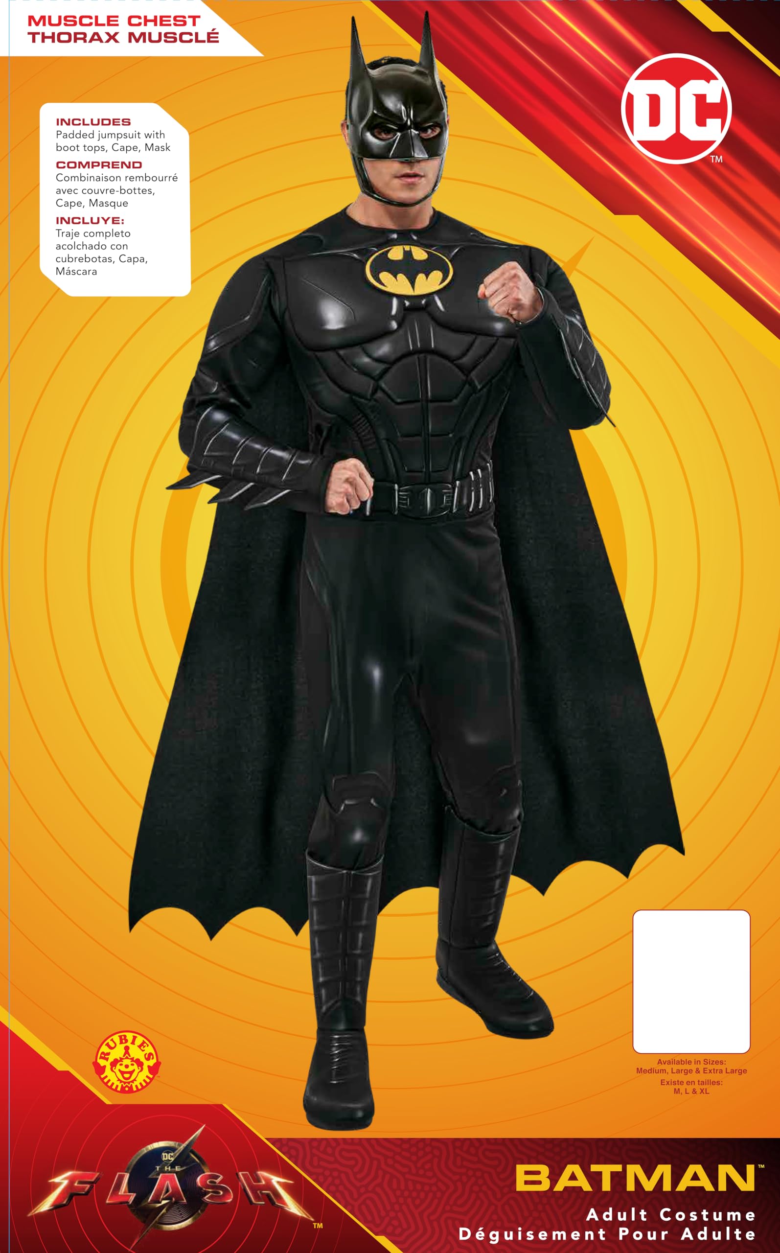 rubie-s-deluxe-batman-keaton-herrenkost-m-gr-l-mit-maske image 7