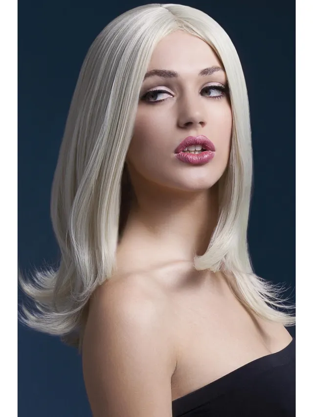 smiffys-fever-sophia-per-cke-blond-lang-43-cm-damen image 1