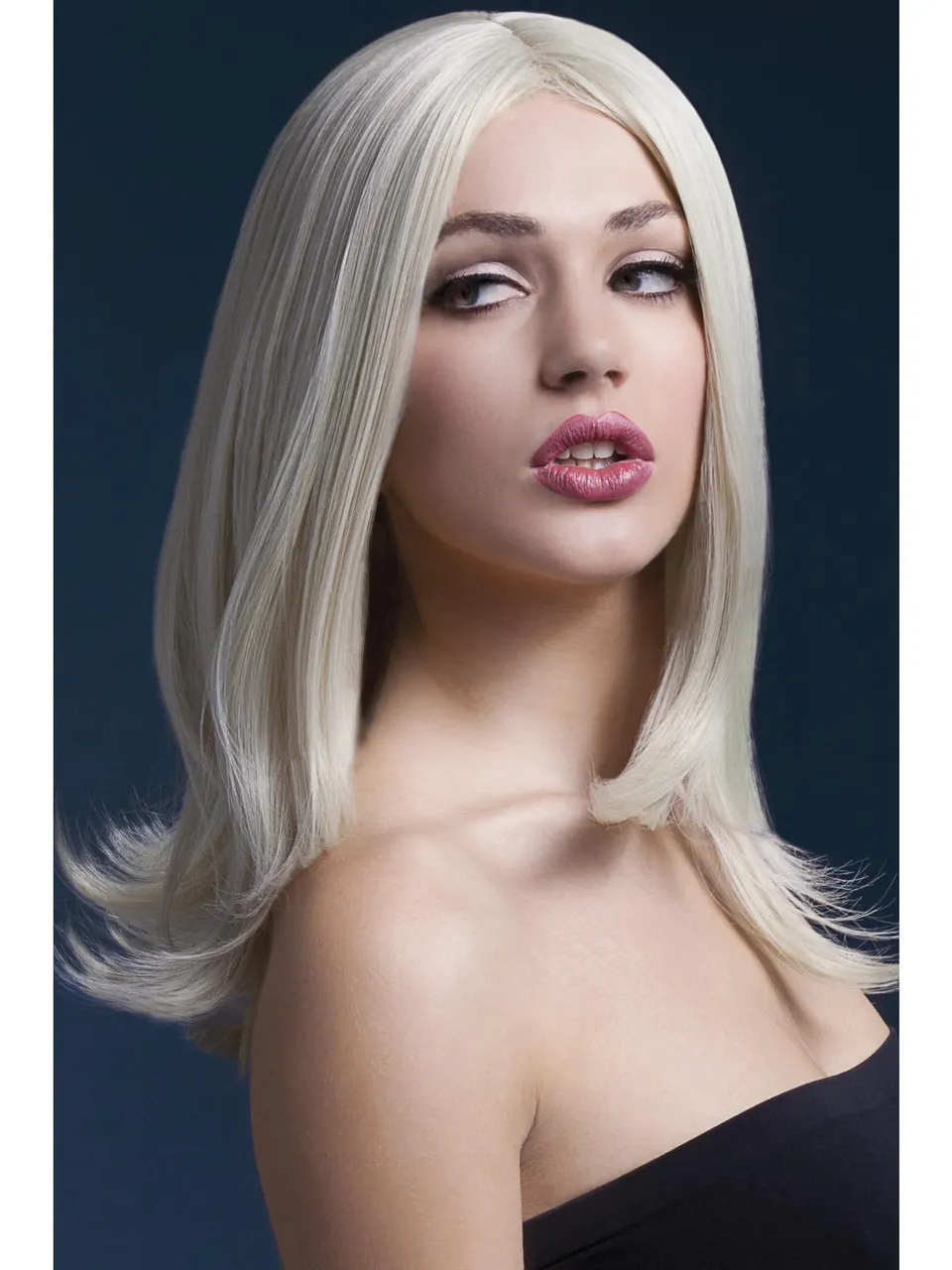 smiffys-fever-sophia-per-cke-blond-lang-43-cm-damen image 1