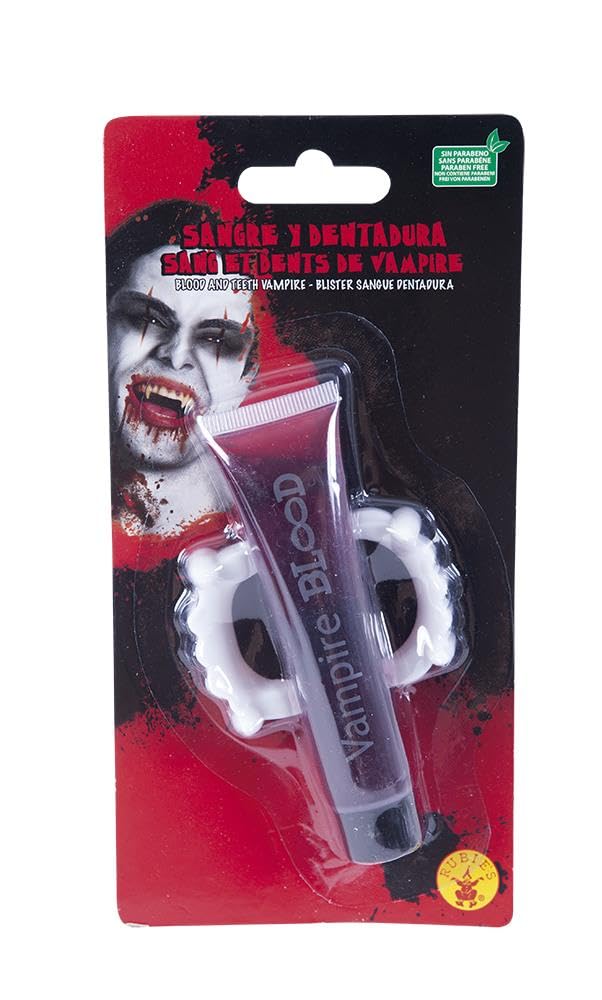 rubie-s-deluxe-vampir-zubeh-r-blut-blister-gebiss-set image 1