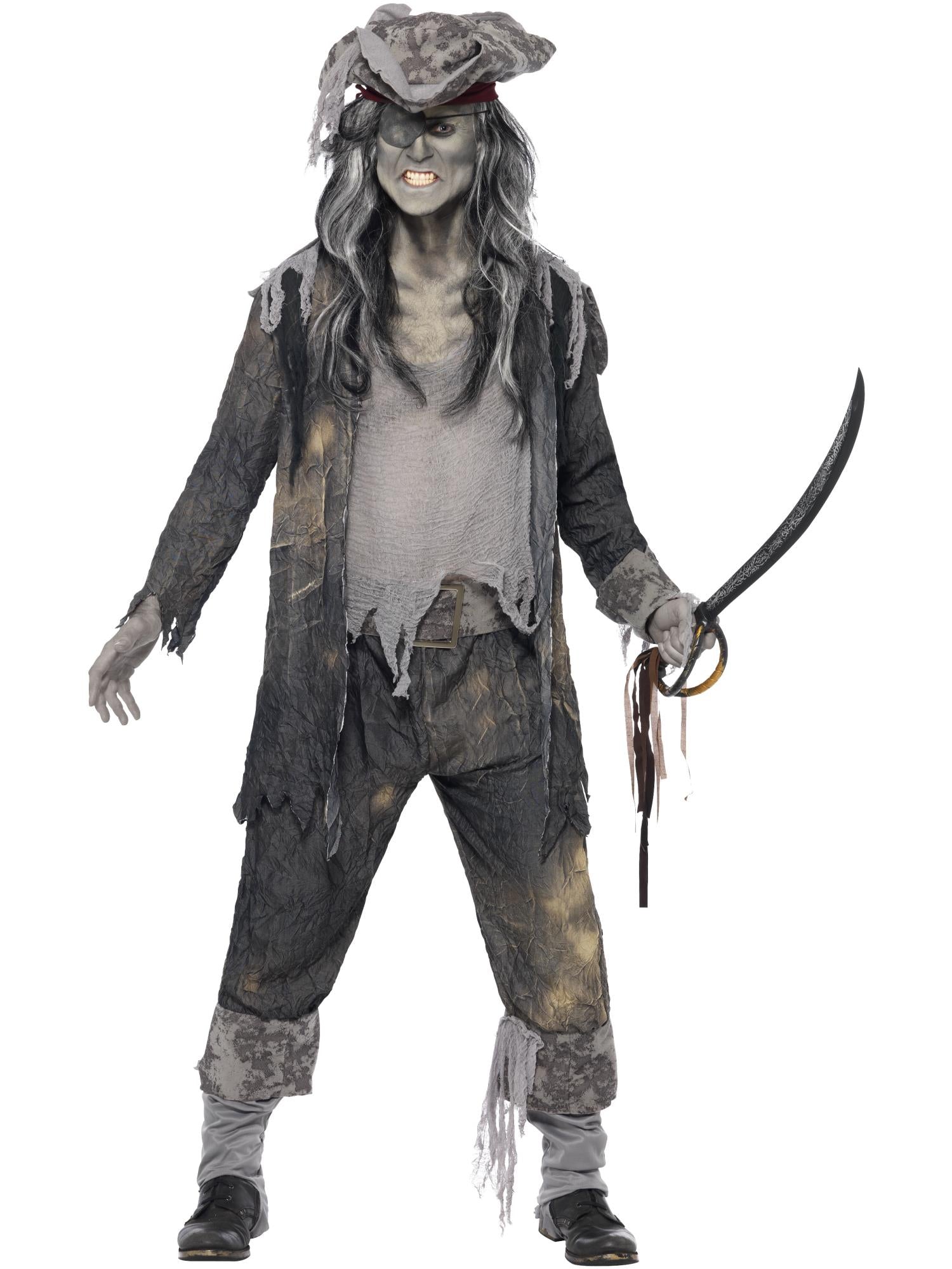 smiffys-fever-ghost-ship-ghoul-herrenkost-m-m-38-40-grau image 1