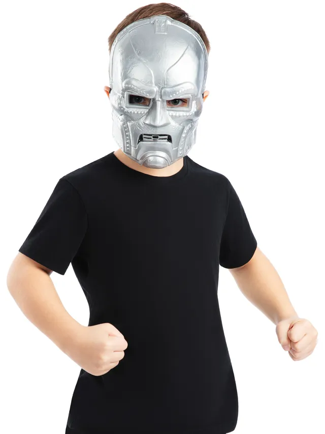 rubies-dr-doom-kindermaske-marvel-maske-gr-n-silber image 1