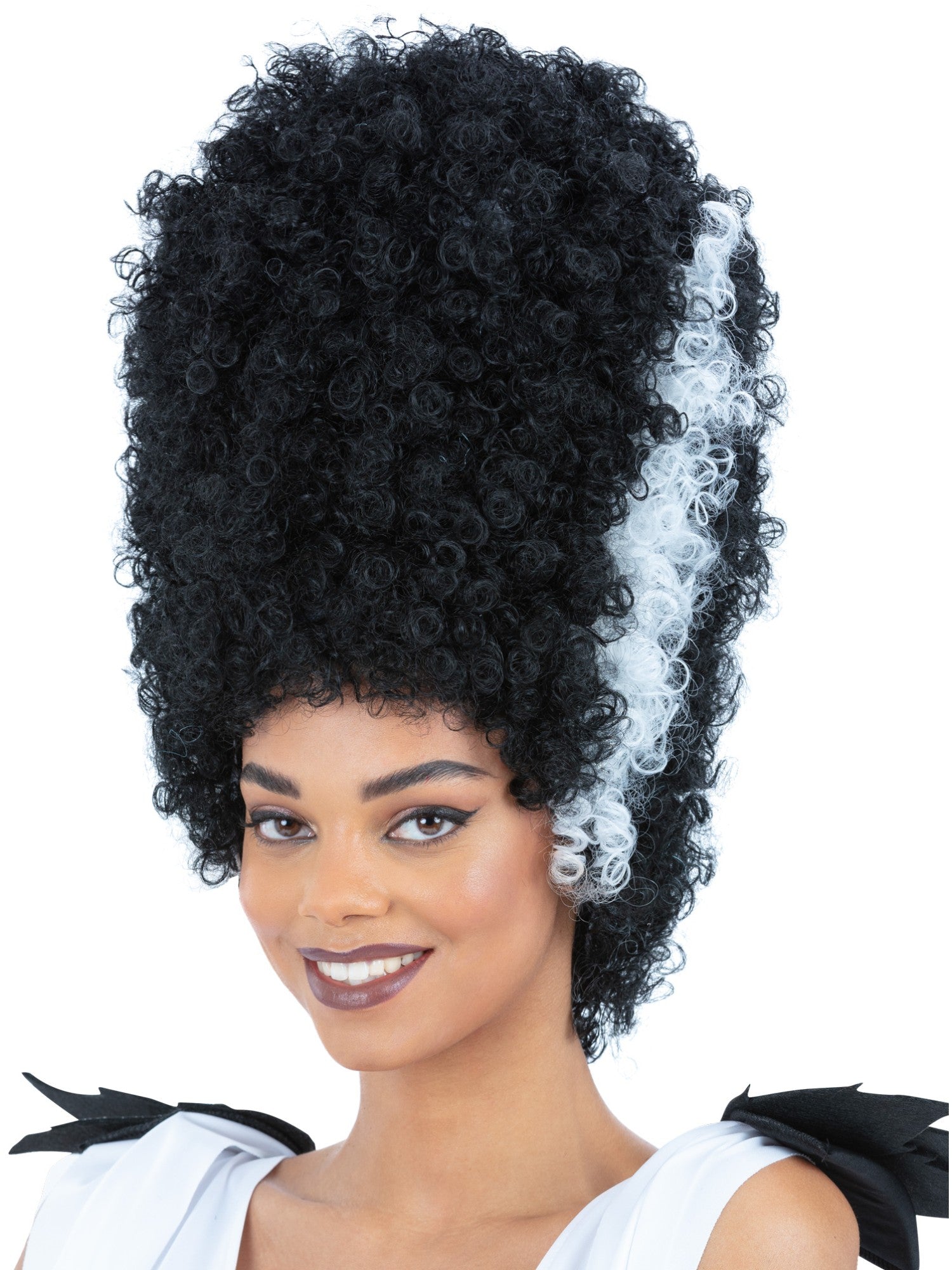 smiffys-fever-monster-bride-per-cke-schwarz-wei-beehive image 1