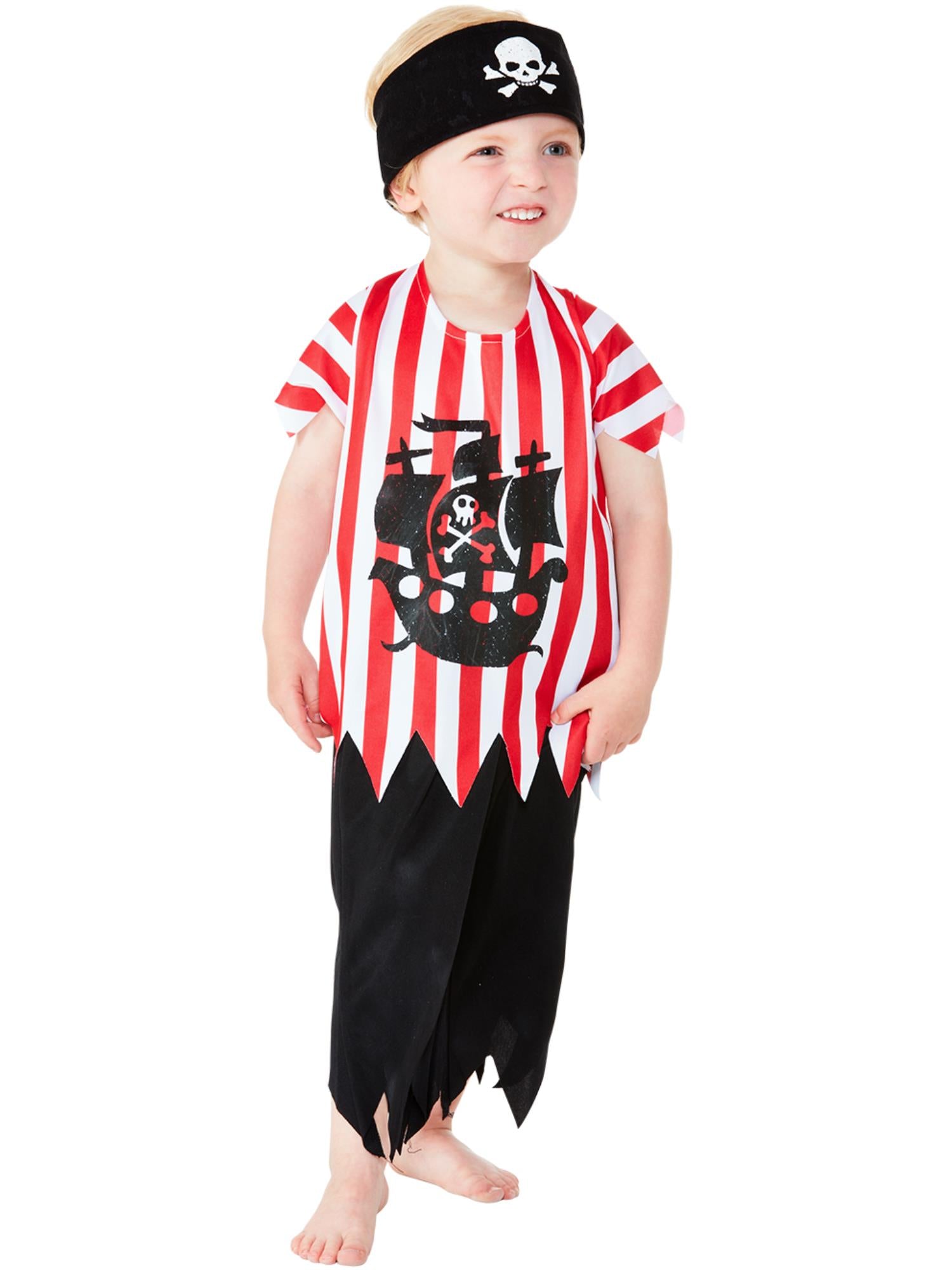 smiffys-fever-jolly-pirate-piratenkost-m-kleinkind-3-tlg-rot image 4