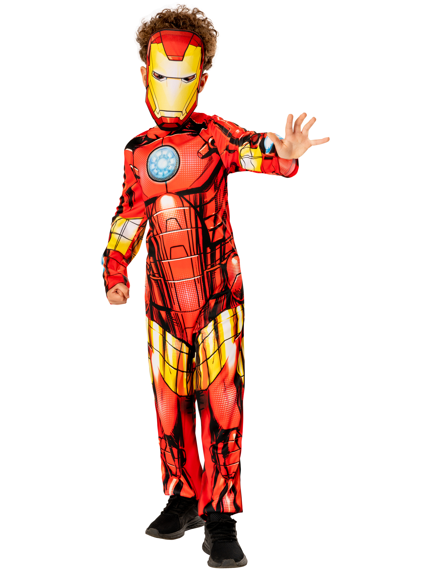 rubies-iron-man-green-collection-kost-m-jumpsuit-maske image 3