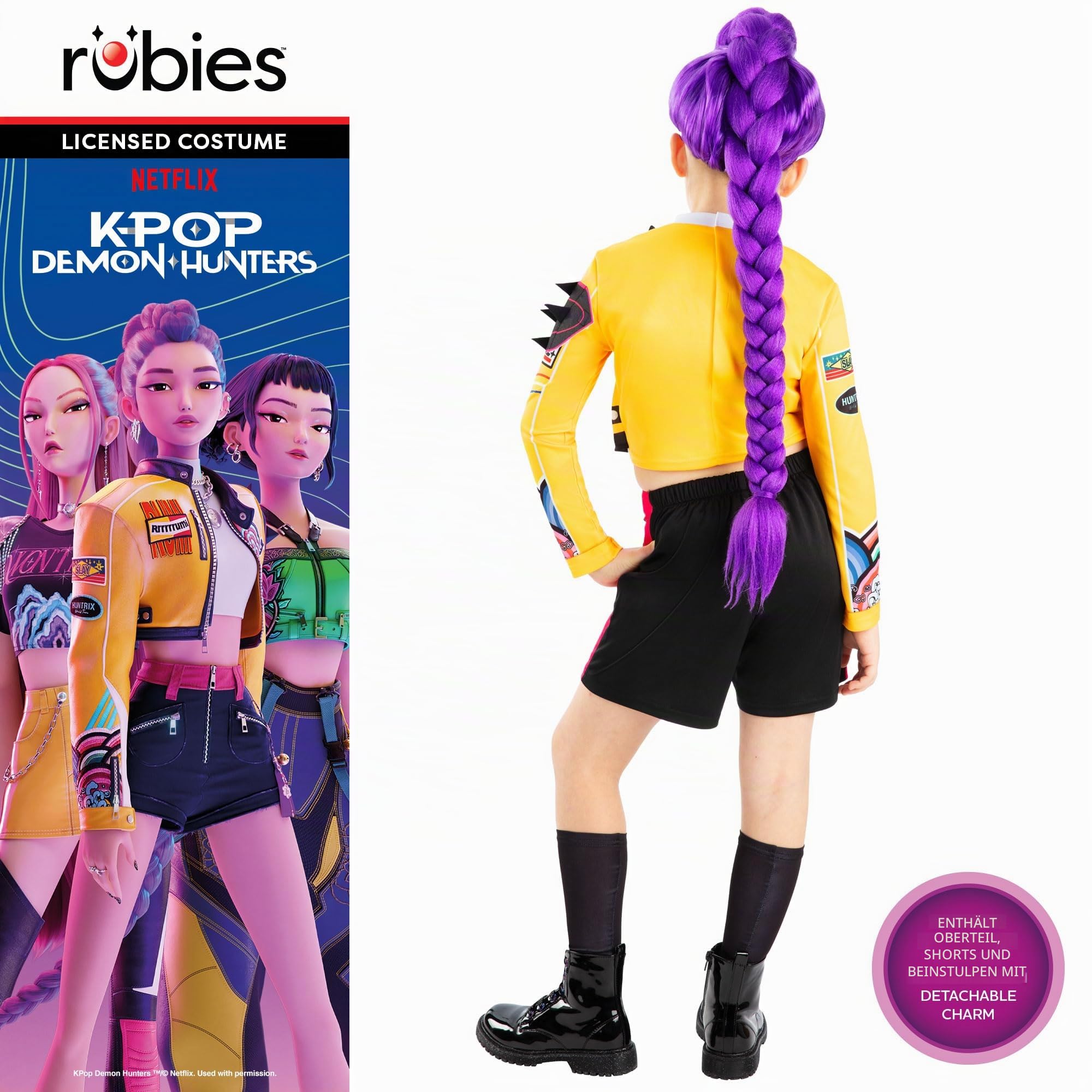 rubie-s-deluxe-rumi-kpop-demon-hunters-kost-m-kinder-6-jahre image 2