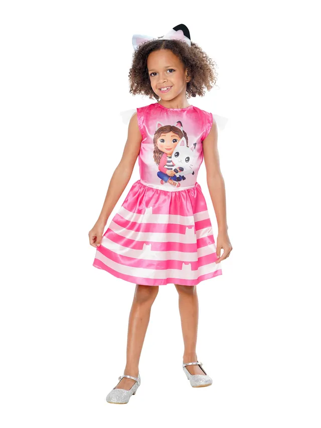 rubies-gabby-kleid-rosa-klassik-mit-haarreif image 1