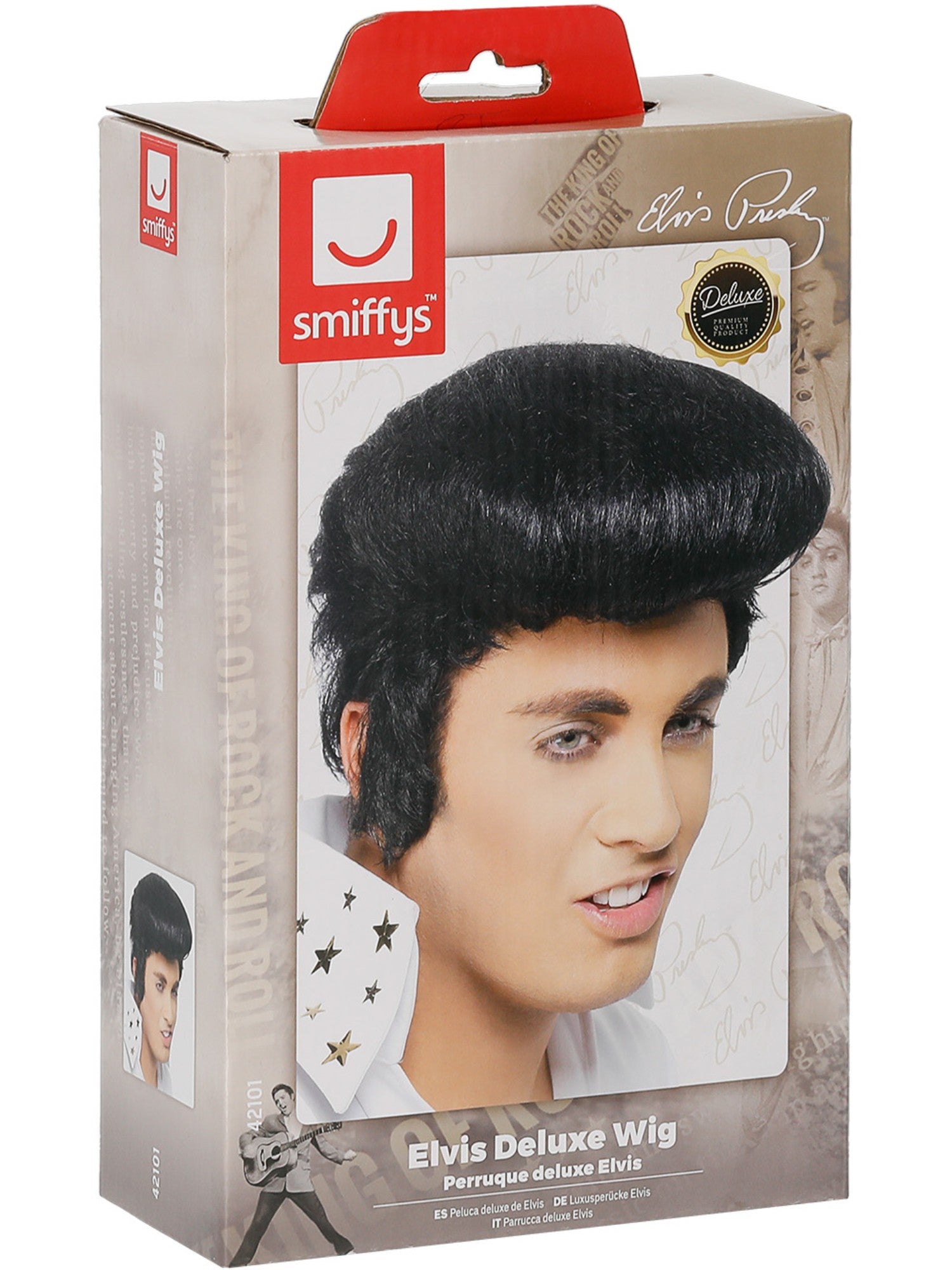 smiffys-fever-elvis-deluxe-wig-per-cke-schwarz-mit-tolle image 4