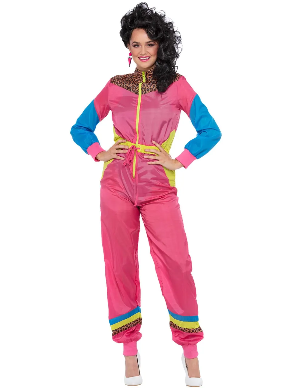 smiffys-fever-80s-colour-block-ski-kost-m-bunt-damen image 1