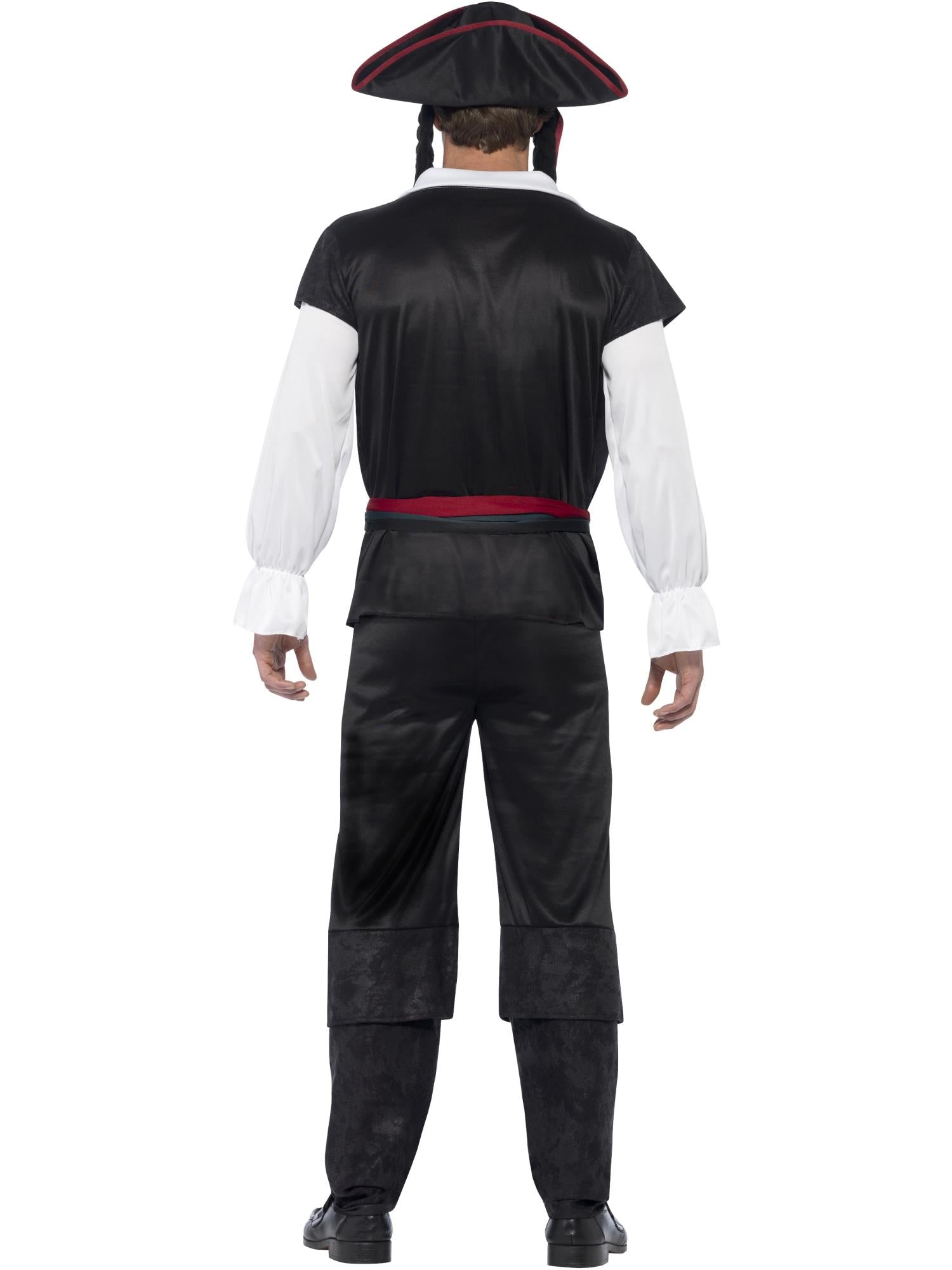 smiffys-fever-piratenkapit-n-kost-m-herren-schwarz-4-tlg image 2