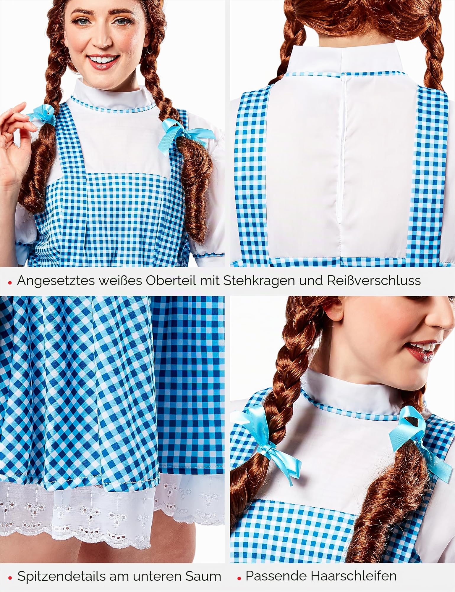 rubie-s-deluxe-dorothy-kleid-damenkost-m-std-blau-wei image 5