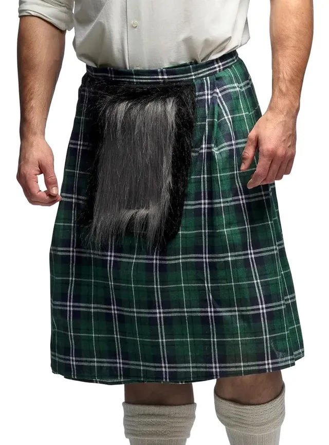 boland-schottenrock-kilt-gr-n-einheitsgr-e-erwachsene image 1