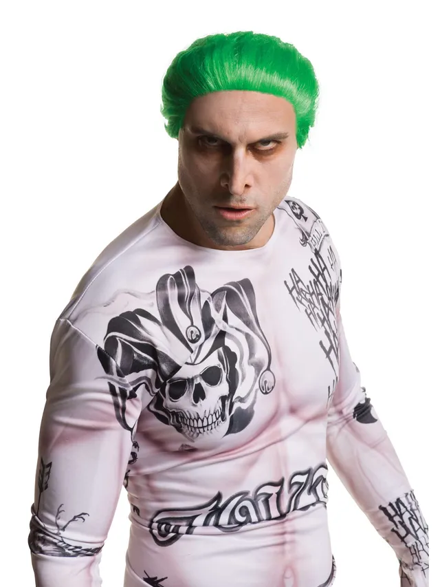rubie-s-deluxe-the-joker-suicide-squad-per-cke-gr-n-one-size image 1