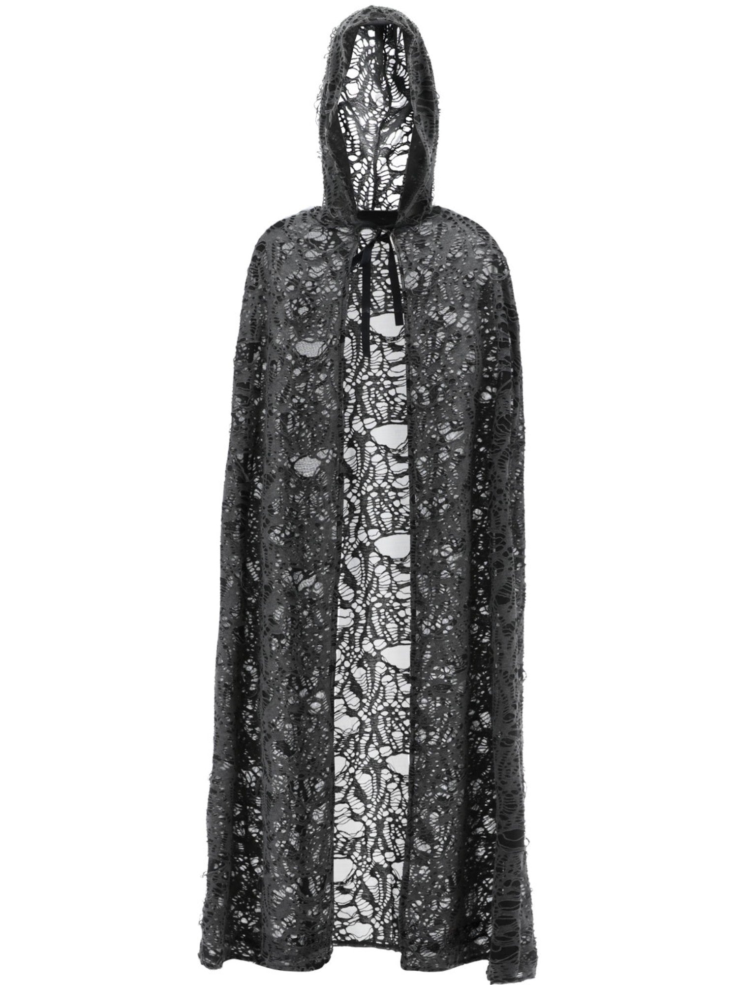smiffys-fever-spell-caster-cape-umhang-grau-mit-kapuze image 5