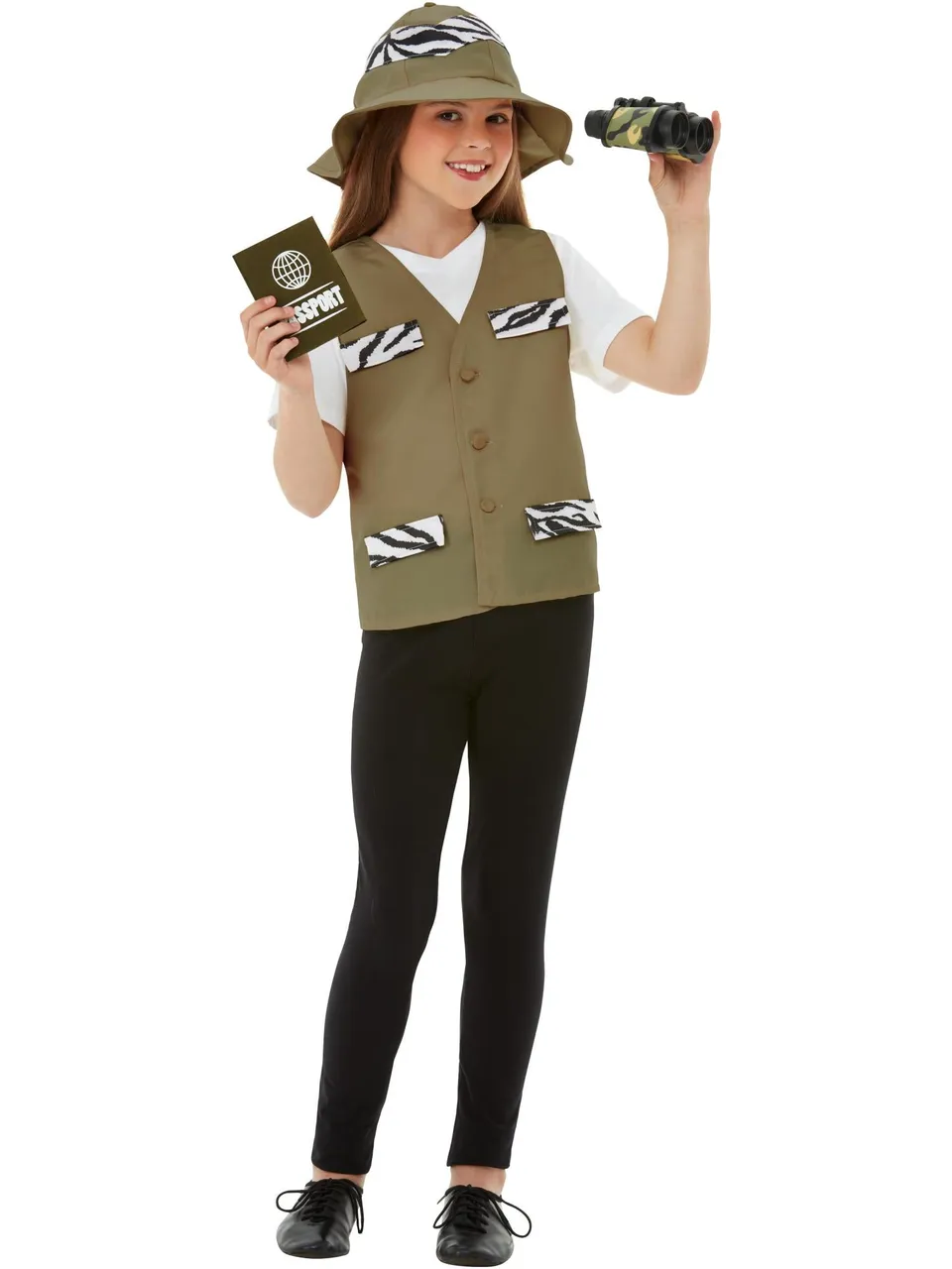smiffys-fever-explorer-kit-braun-kinder-s-m-7-9-jahre image 1