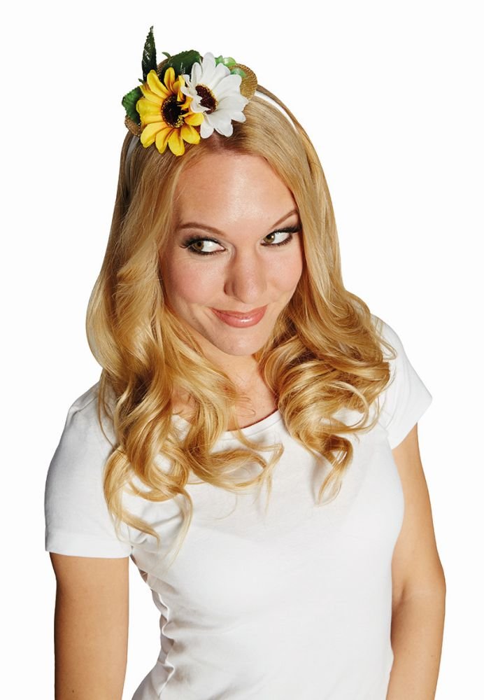 rubie-s-deluxe-mini-strohhut-haarreif-stroh-mit-blumen image 1