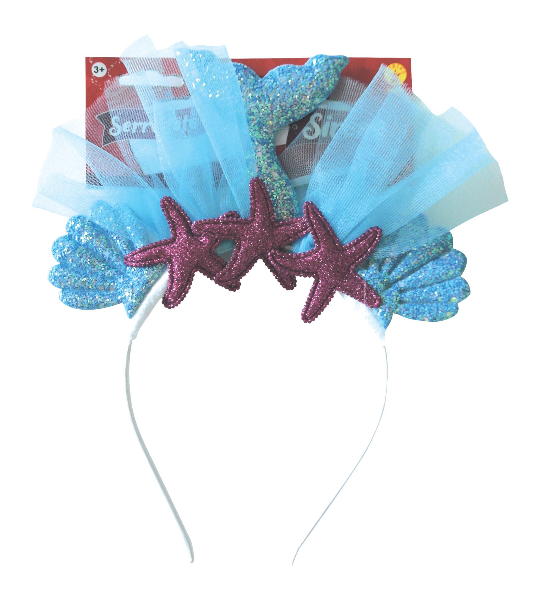 rubies-meerjungfrau-haarreif-blau-lila-muschel-glitzer image 2