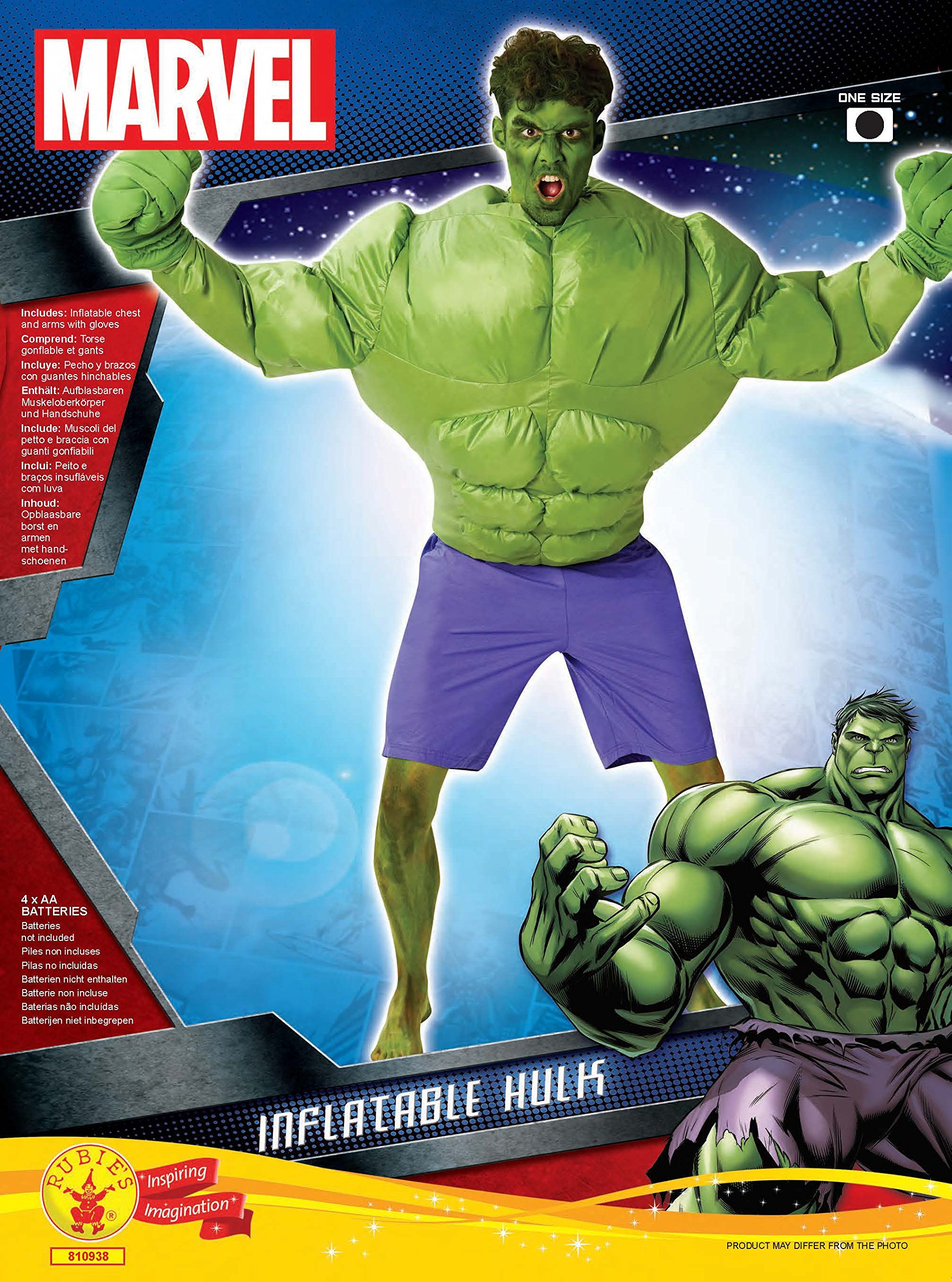 rubie-s-deluxe-marvel-hulk-kost-m-aufblasbar-einheitsgr-e-muskeln image 2