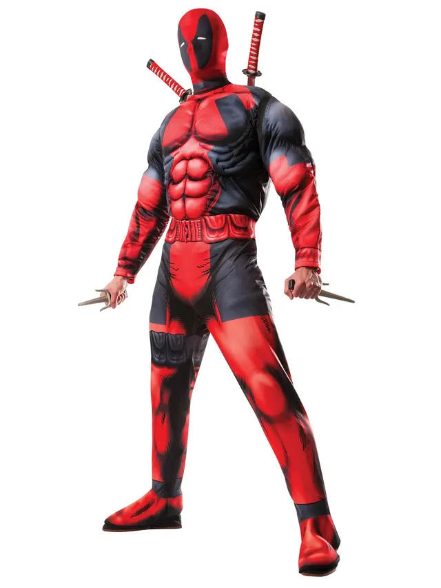 rubie-s-deluxe-deadpool-kost-m-overall-rot-schwarz-xl image 1