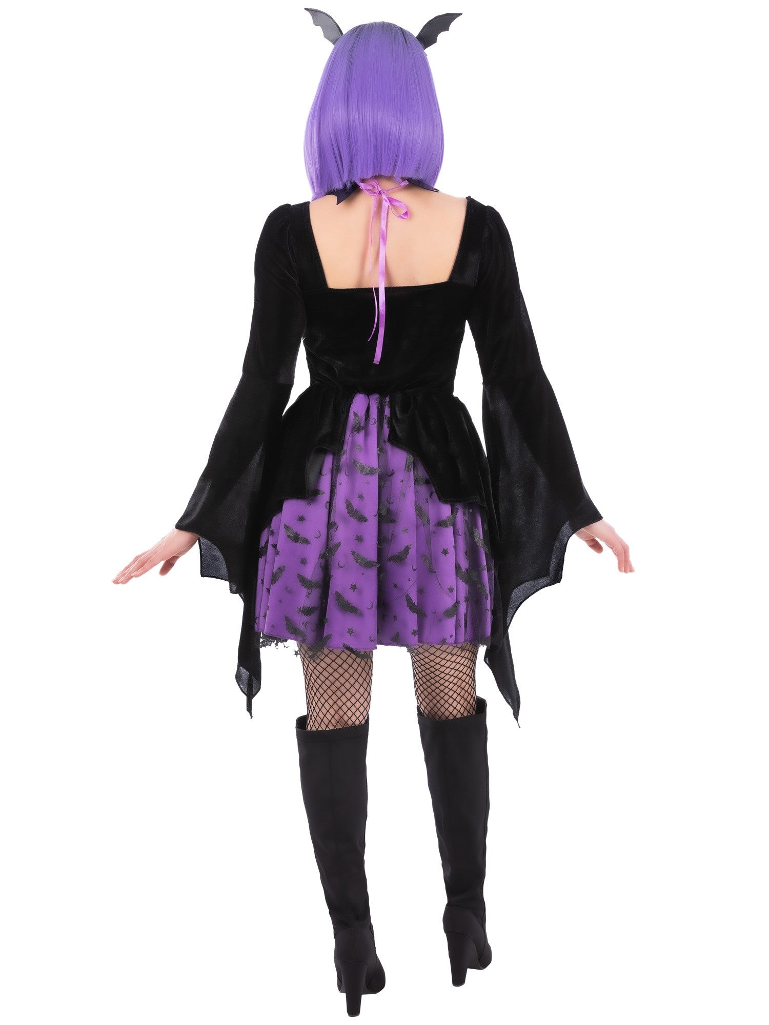 smiffys-fever-vampiress-cosplay-kost-m-damen-lila-s image 2