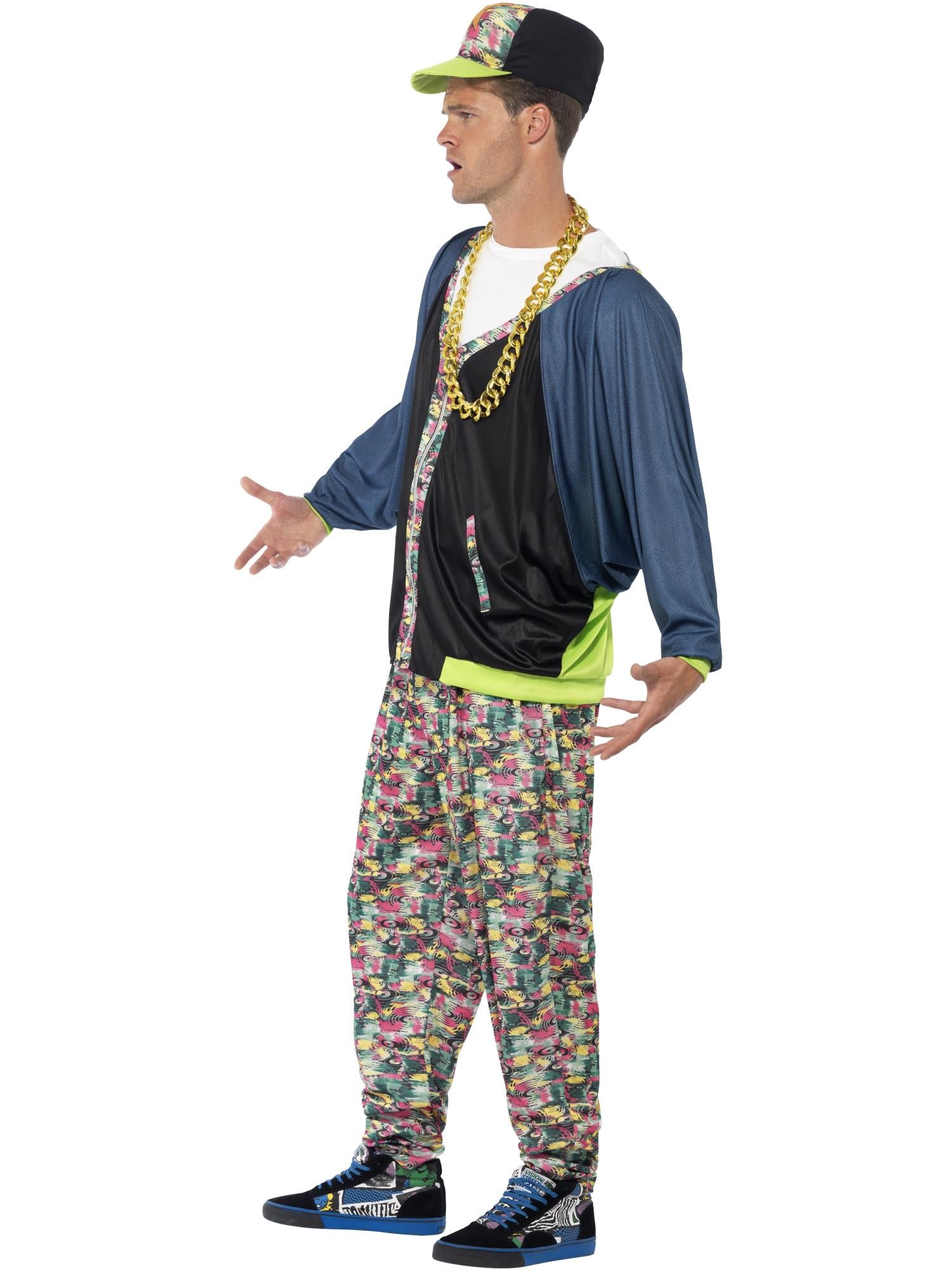 smiffys-fever-80s-hip-hop-kost-m-herren-bunt-3-teilig image 3