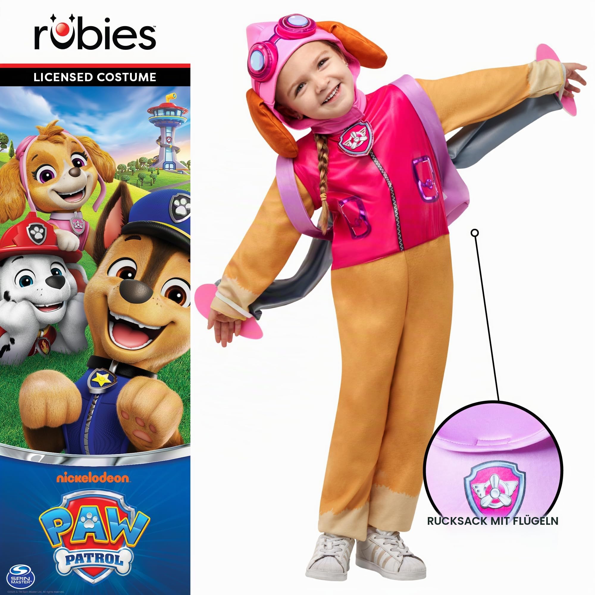 rubie-s-deluxe-paw-patrol-skye-kost-m-2-3-jahre image 5