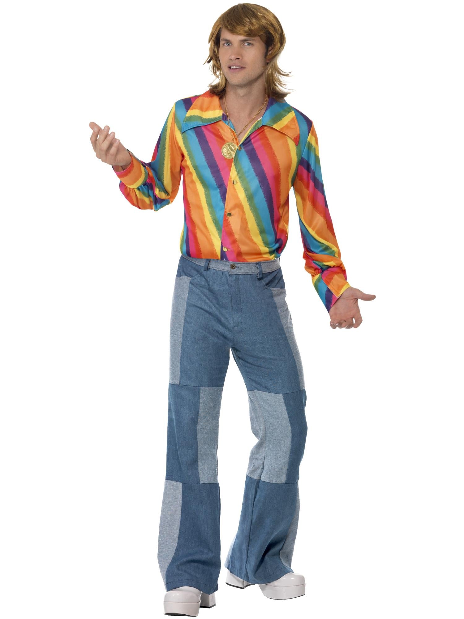 smiffys-fever-70er-colour-hemd-regenbogen-herren-m-l image 4