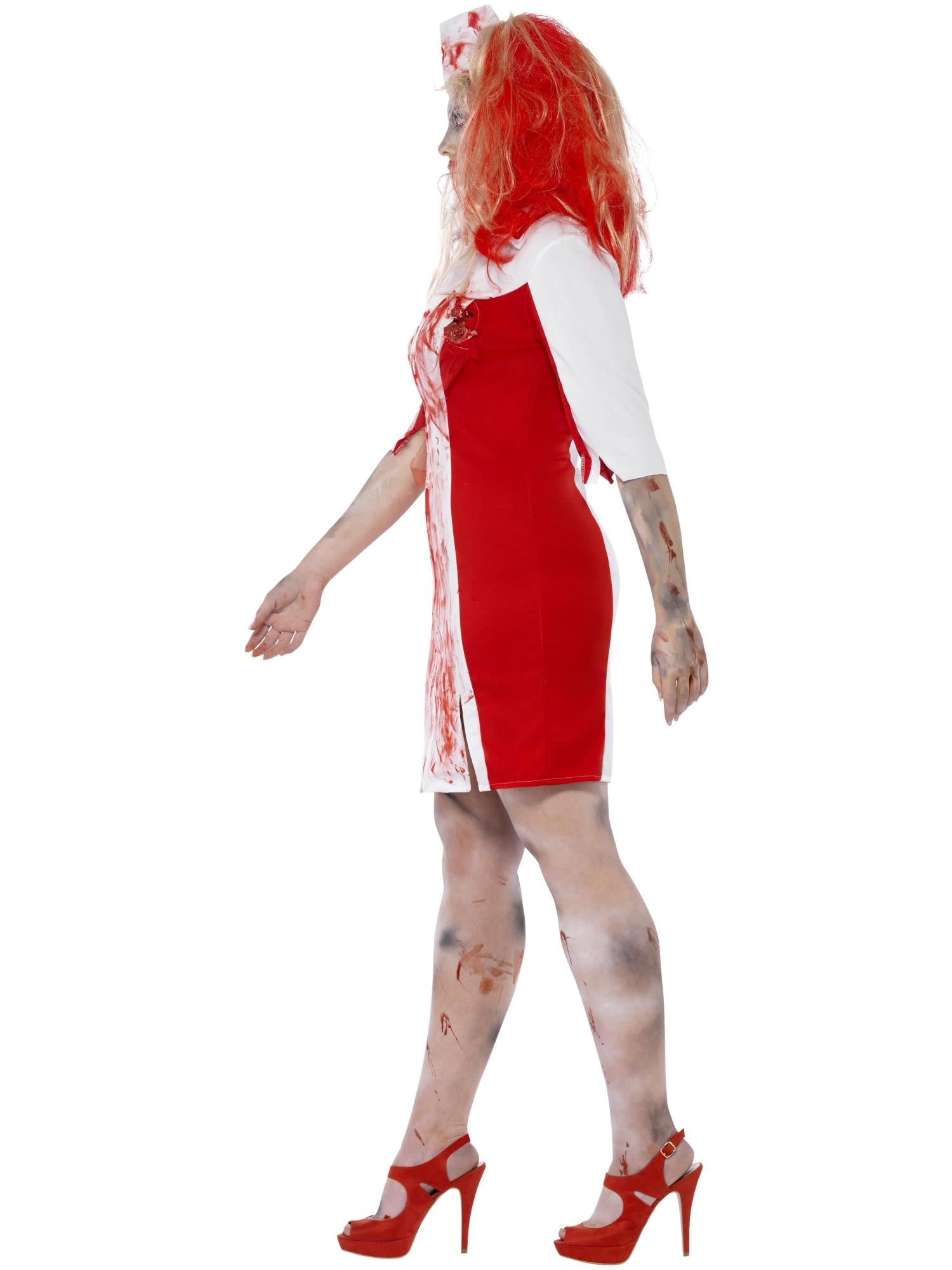smiffys-fever-zombie-krankenschwester-kost-m-plus-wei-rot image 3