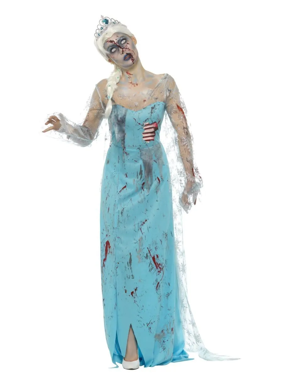 smiffys-fever-zombie-kost-m-damen-blau-froze-to-death image 1
