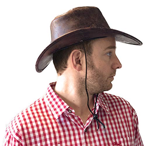 rubie-s-deluxe-cowboyhut-braun-lederoptik-58-cm image 8