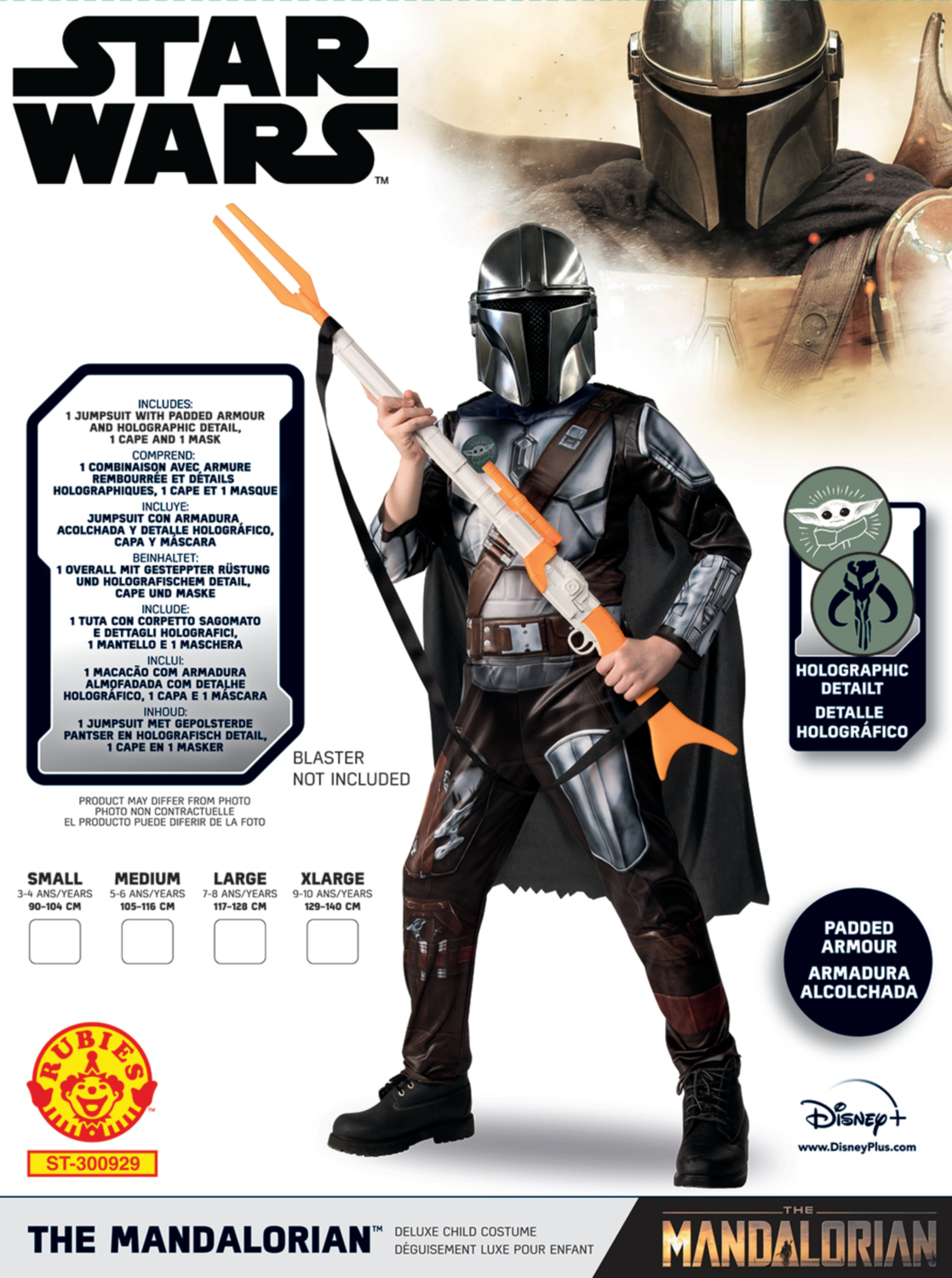 rubies-mandalorian-luxe-kost-m-mit-maske-und-cape image 2