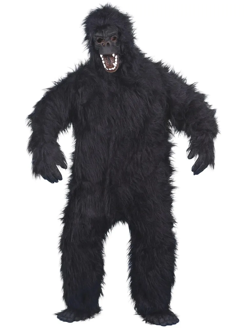 smiffys-fever-gorilla-kost-m-schwarz-komplettset-erwachsene image 1