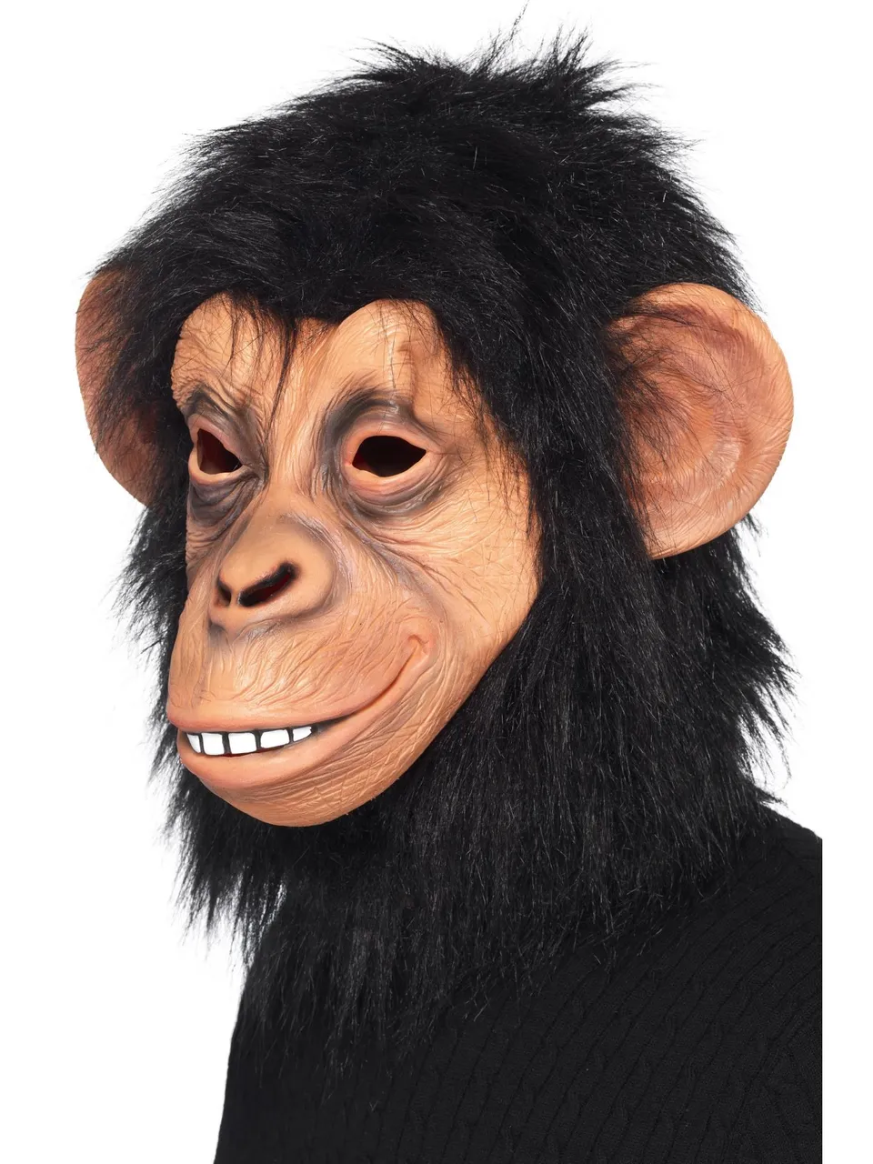 smiffys-fever-chimp-maske-affe-einheitsgr-e-braun image 1