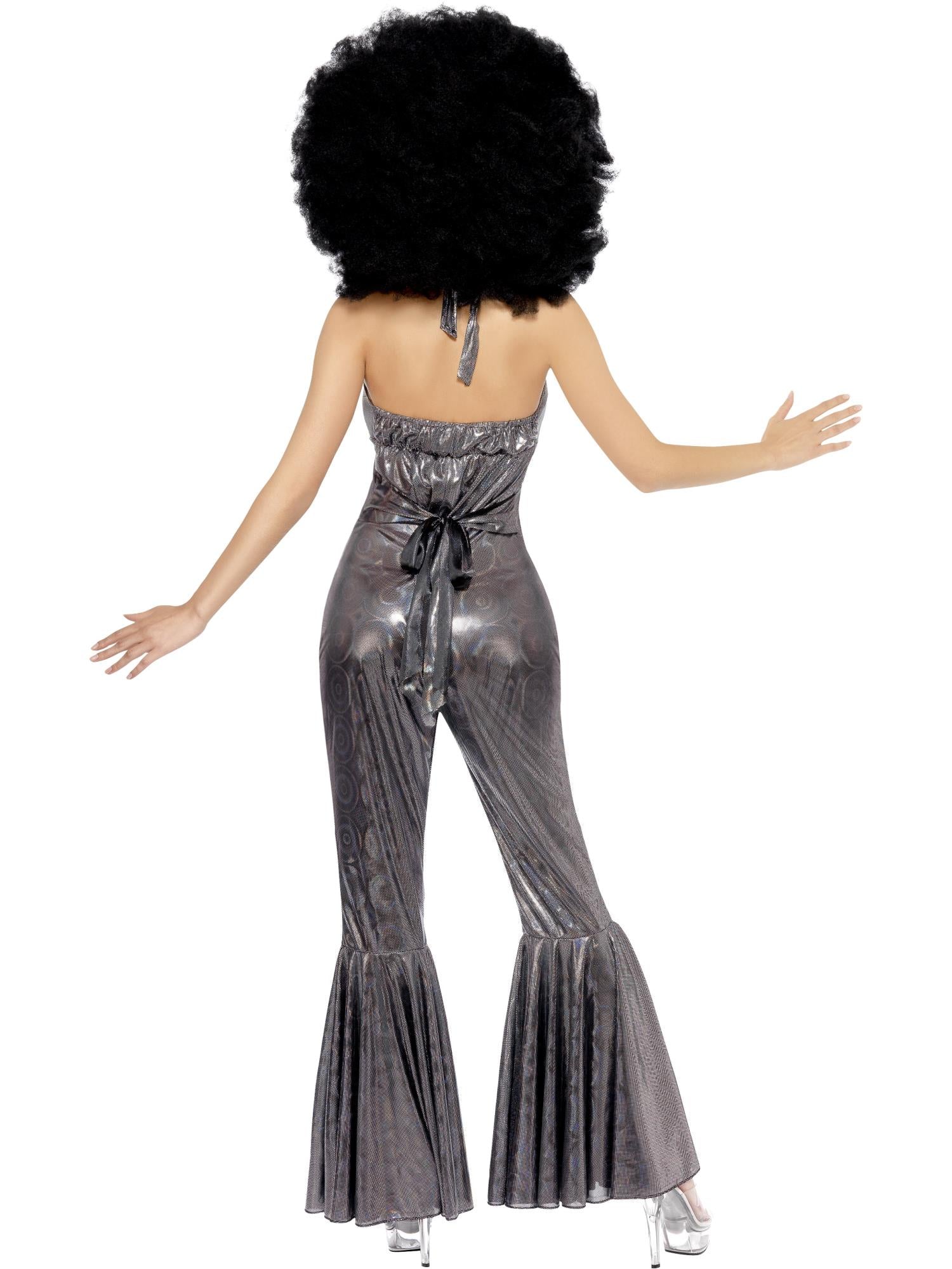 smiffys-fever-disco-diva-kost-m-silber-gr-m-70er-jumpsuit image 2