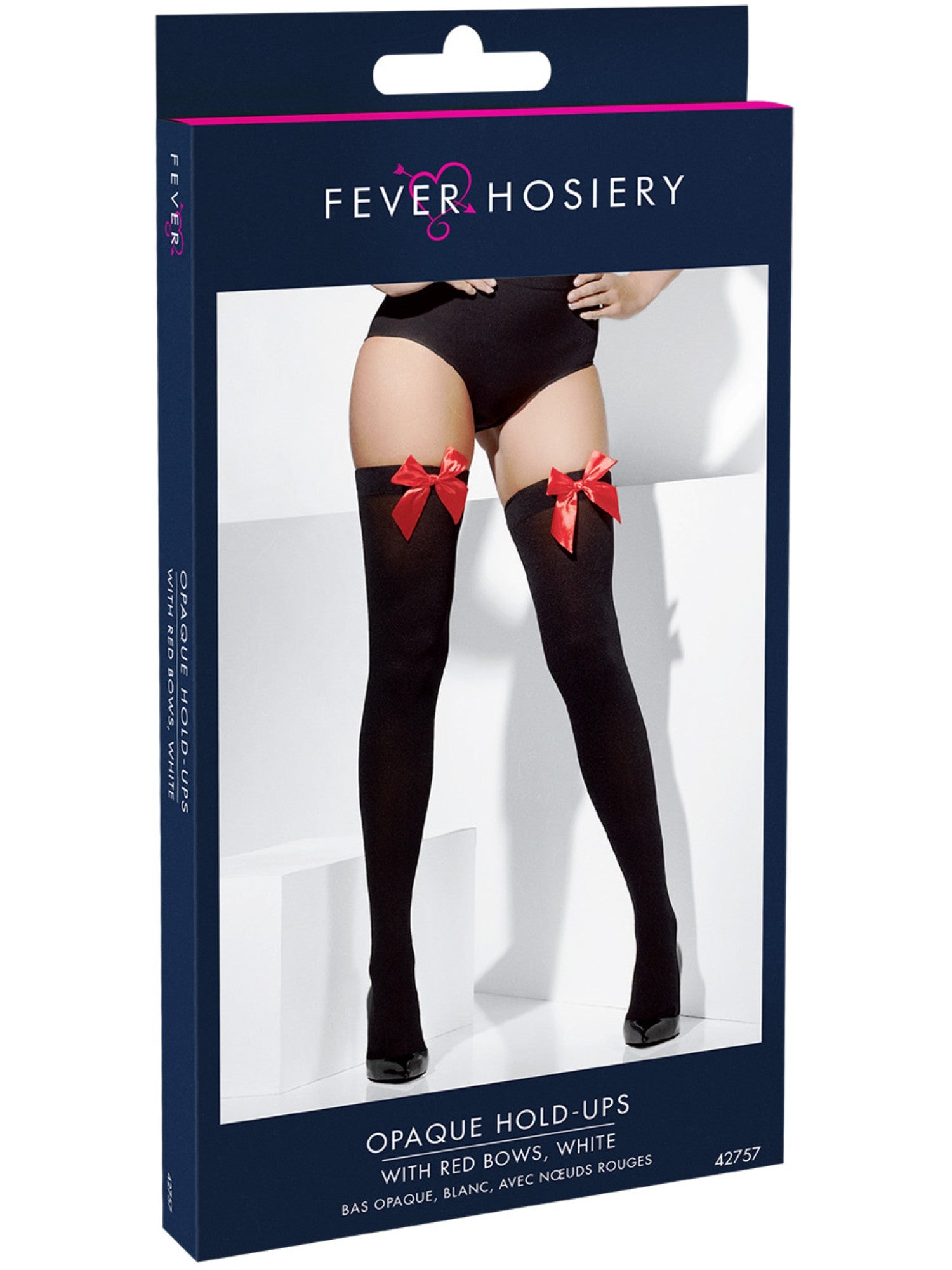 smiffys-fever-hold-ups-blickdicht-schwarz-mit-roter-schleife image 3