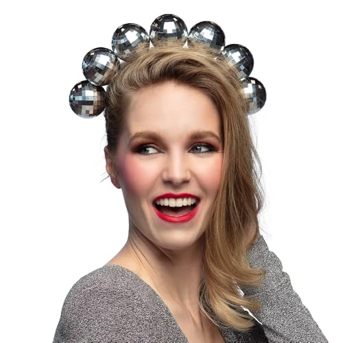 boland-headwear-disco-kugel-diadem-haarreif-silber image 7