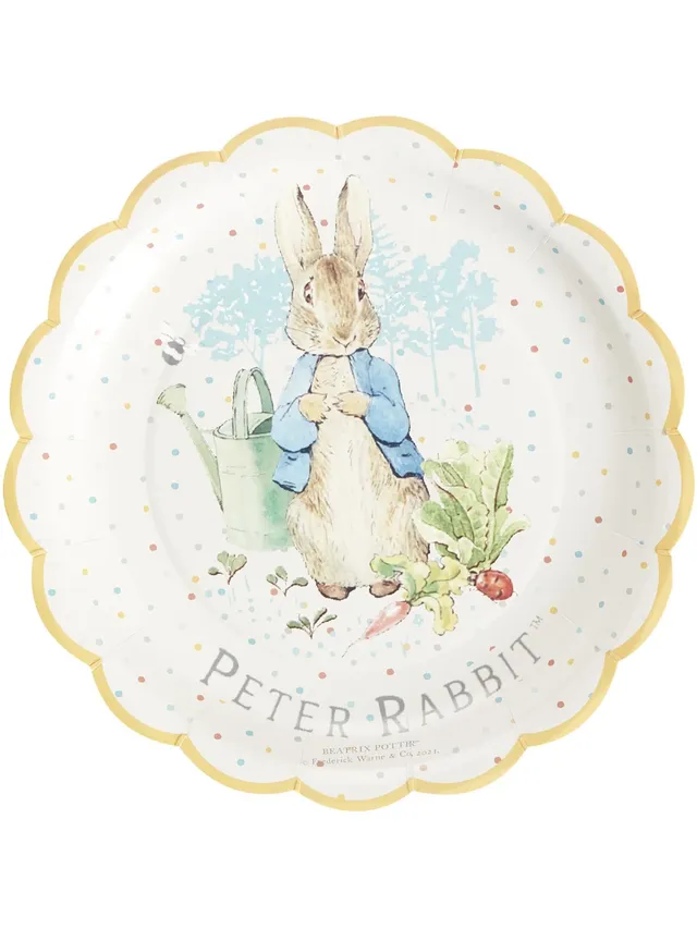 smiffys-fever-peter-rabbit-pappteller-8-st-ck-partygeschirr image 1