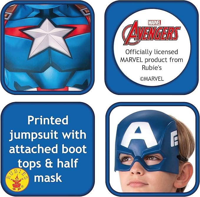 rubie-s-deluxe-captain-america-kinder-kost-m-s-5-6-jahre image 5