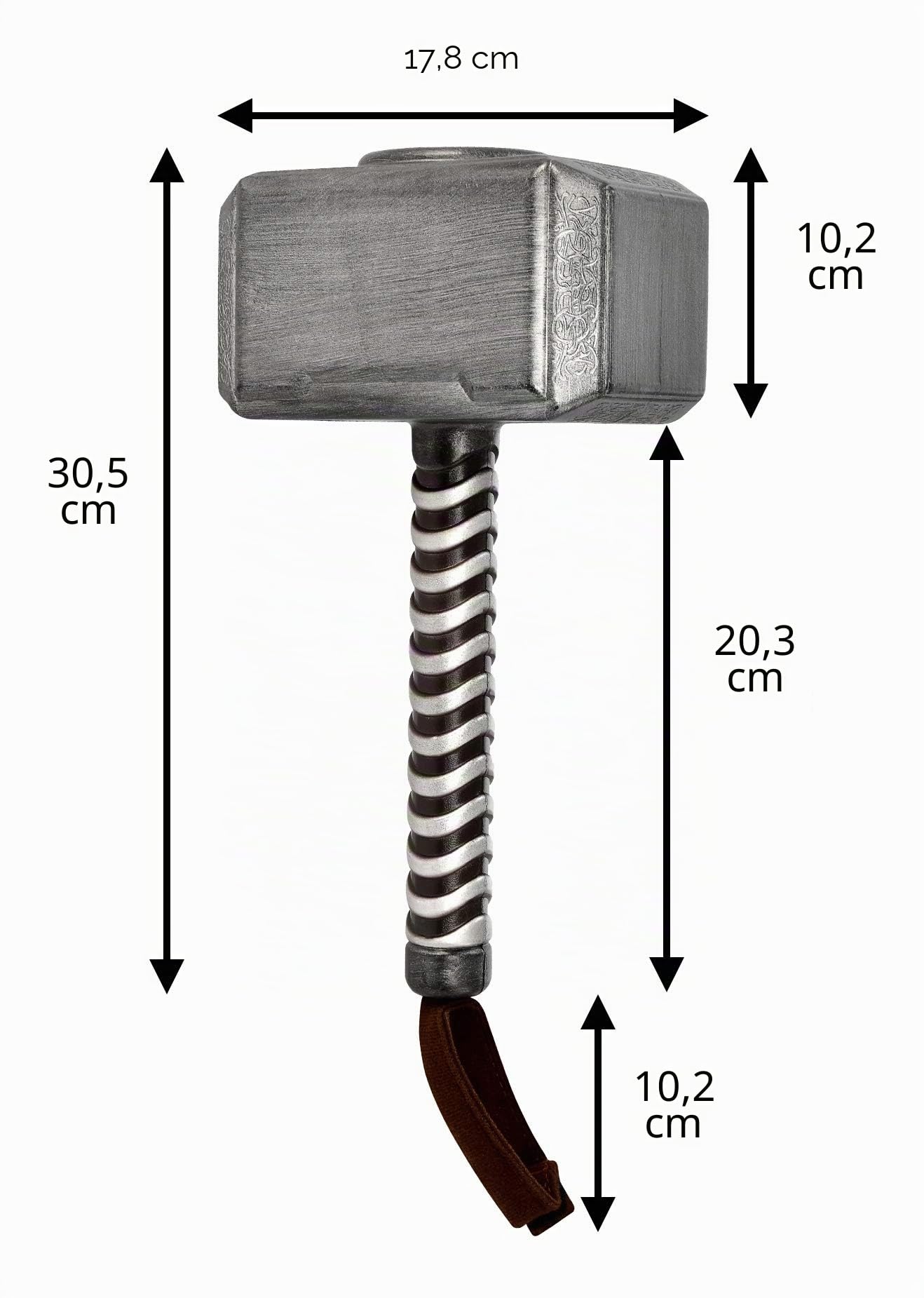 rubie-s-deluxe-avengers-endgame-mj-lnir-hammer-zubeh-r image 2