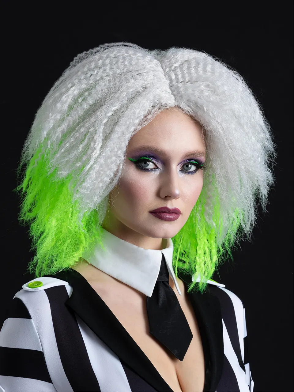 smiffys-fever-beetlejuice-per-cke-damen-wei-gr-n image 1