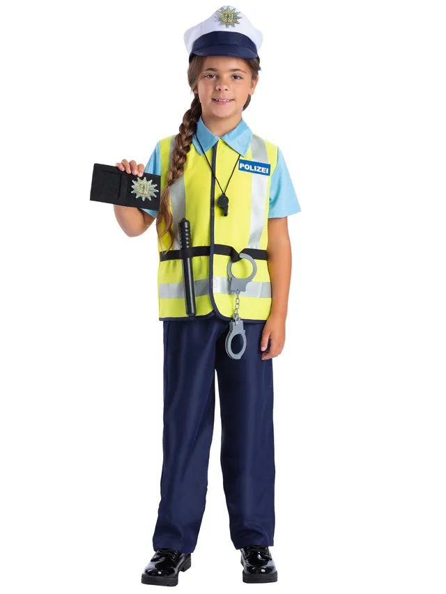smiffys-fever-german-polizei-kit-kinderkost-m-set-7-teilig image 1
