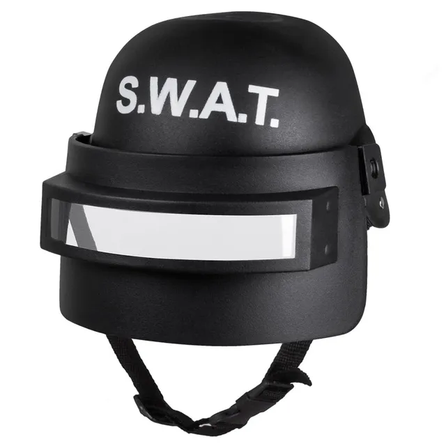 boland-headwear-01408-swat-kinderhelm-mit-visier-schwarz image 1