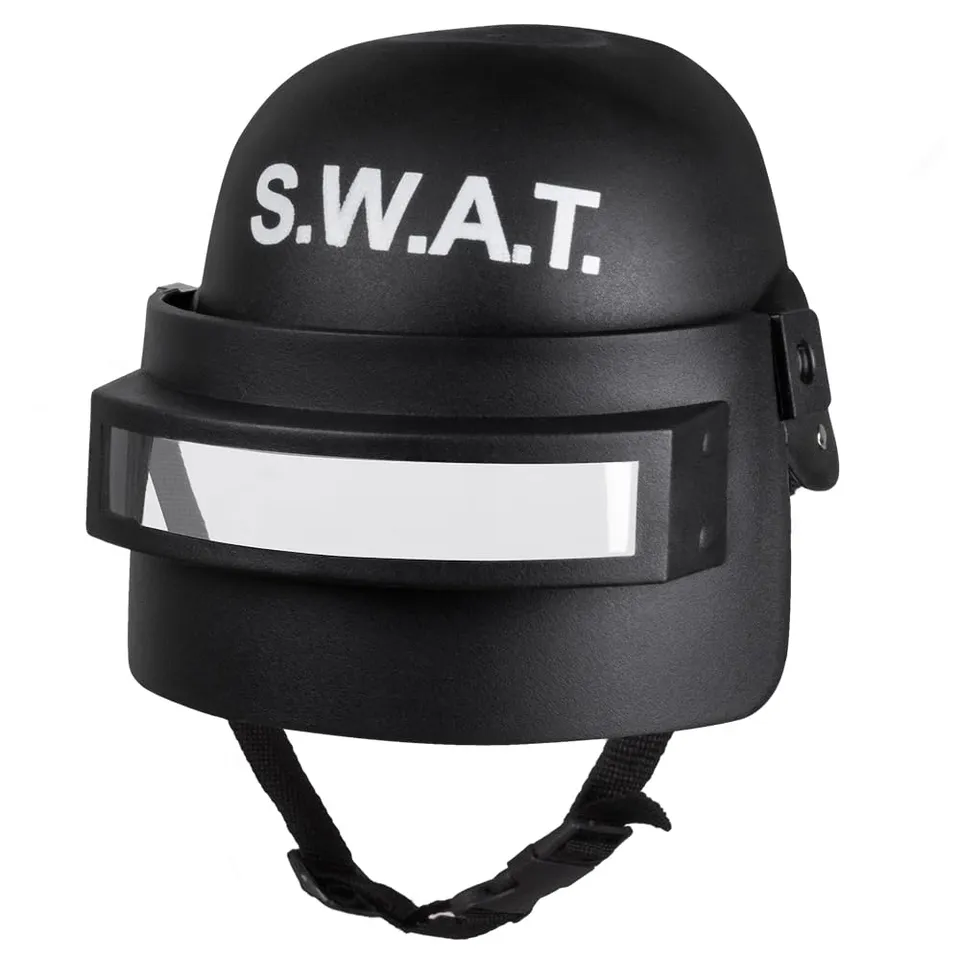 boland-headwear-01408-swat-kinderhelm-mit-visier-schwarz image 1