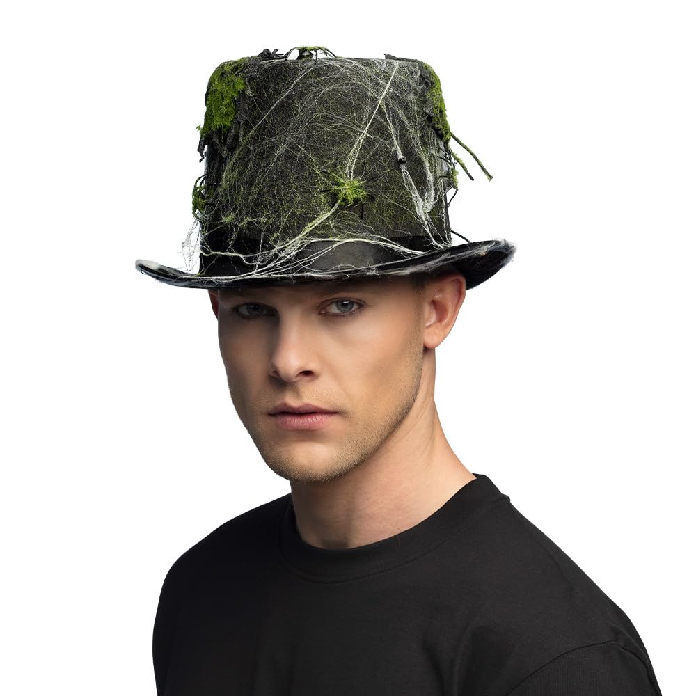 boland-97090-zombiehut-spinnennetz-zylinder-schwarz-halloween image 2
