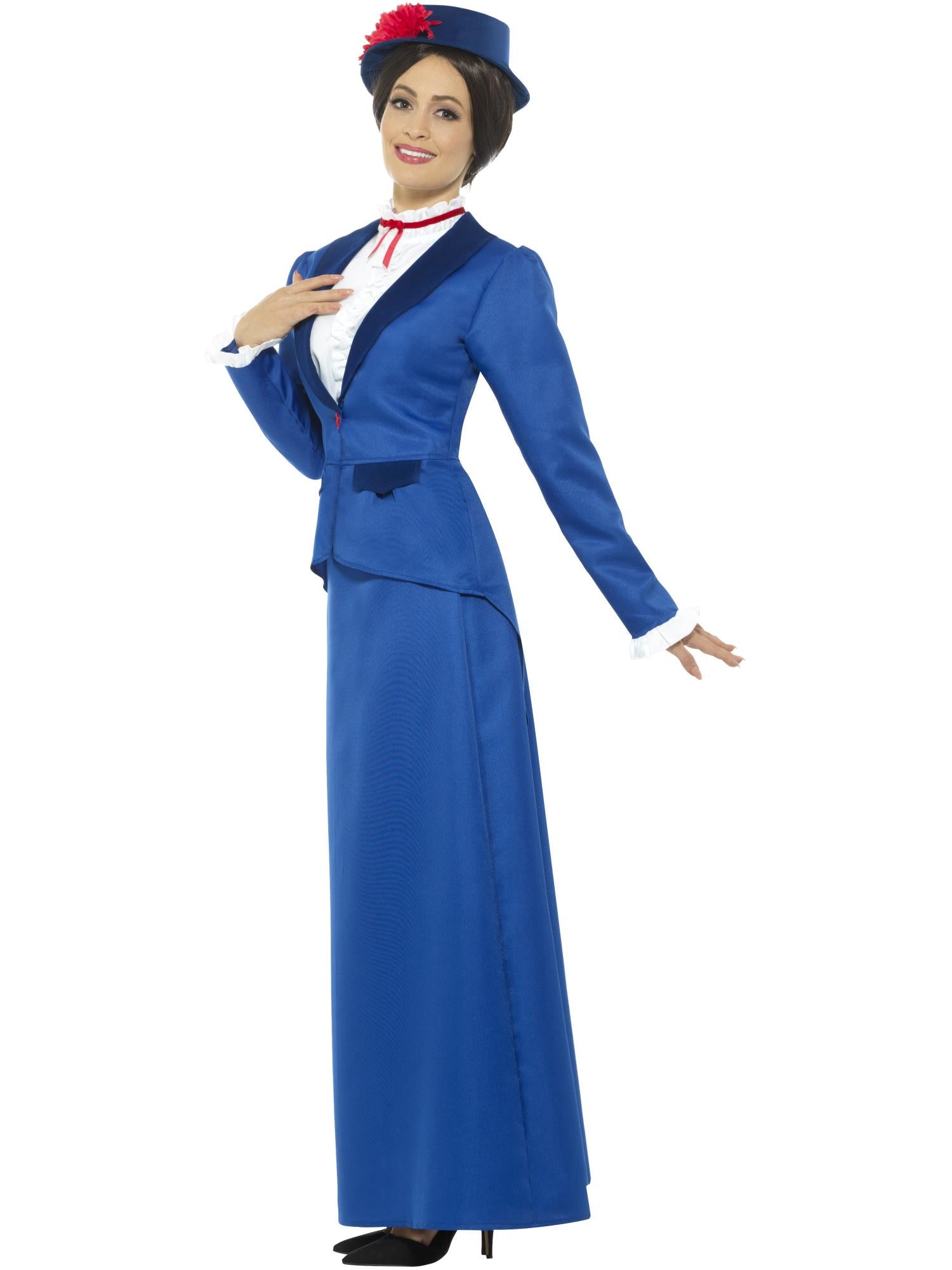 smiffys-fever-victorian-nanny-kost-m-blau-gr-m image 3