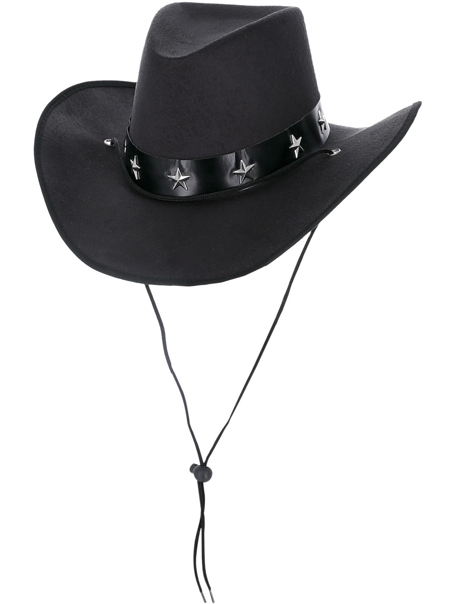 smiffys-fever-western-cowboyhut-schwarz-sternband-unisex image 1