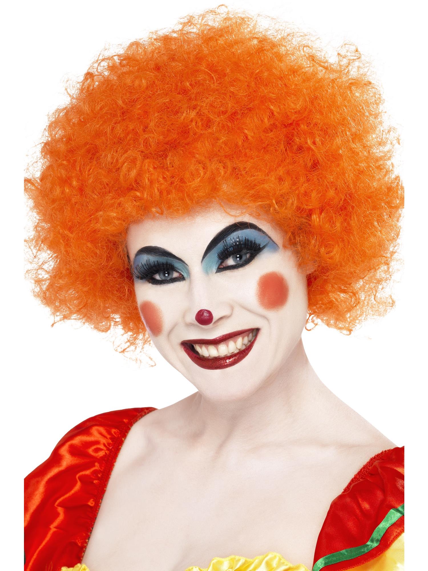 smiffys-fever-crazy-clown-per-cke-afro-rot-einheitsgr-e image 4